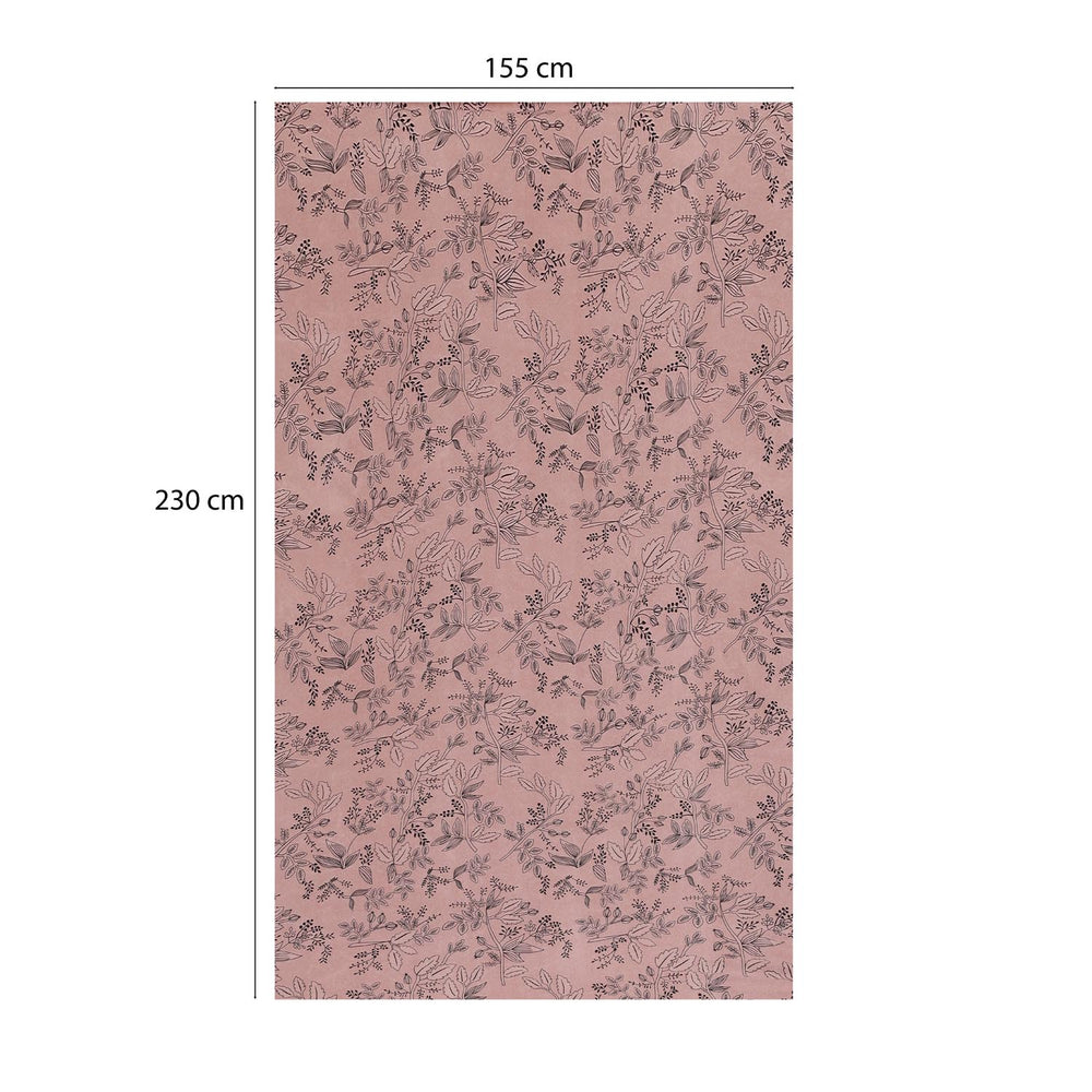 Petal Haze Polyester Single Bedsheet with Pillow Cover- Multicolor
