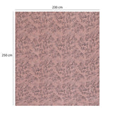 Petal Haze Polyester Queen Bedsheet with Pillow Covers- Multicolor