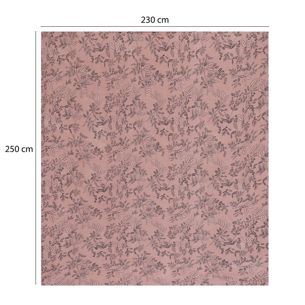 Petal Haze Polyester Queen Bedsheet with Pillow Covers- Multicolor