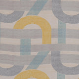 Geometric Arch Polyester Queen Bedsheet with Pillow Covers- Multicolor