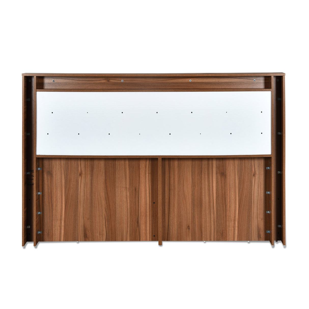 Magnus Queen Bed with Box Storage(Lyon Walnut)