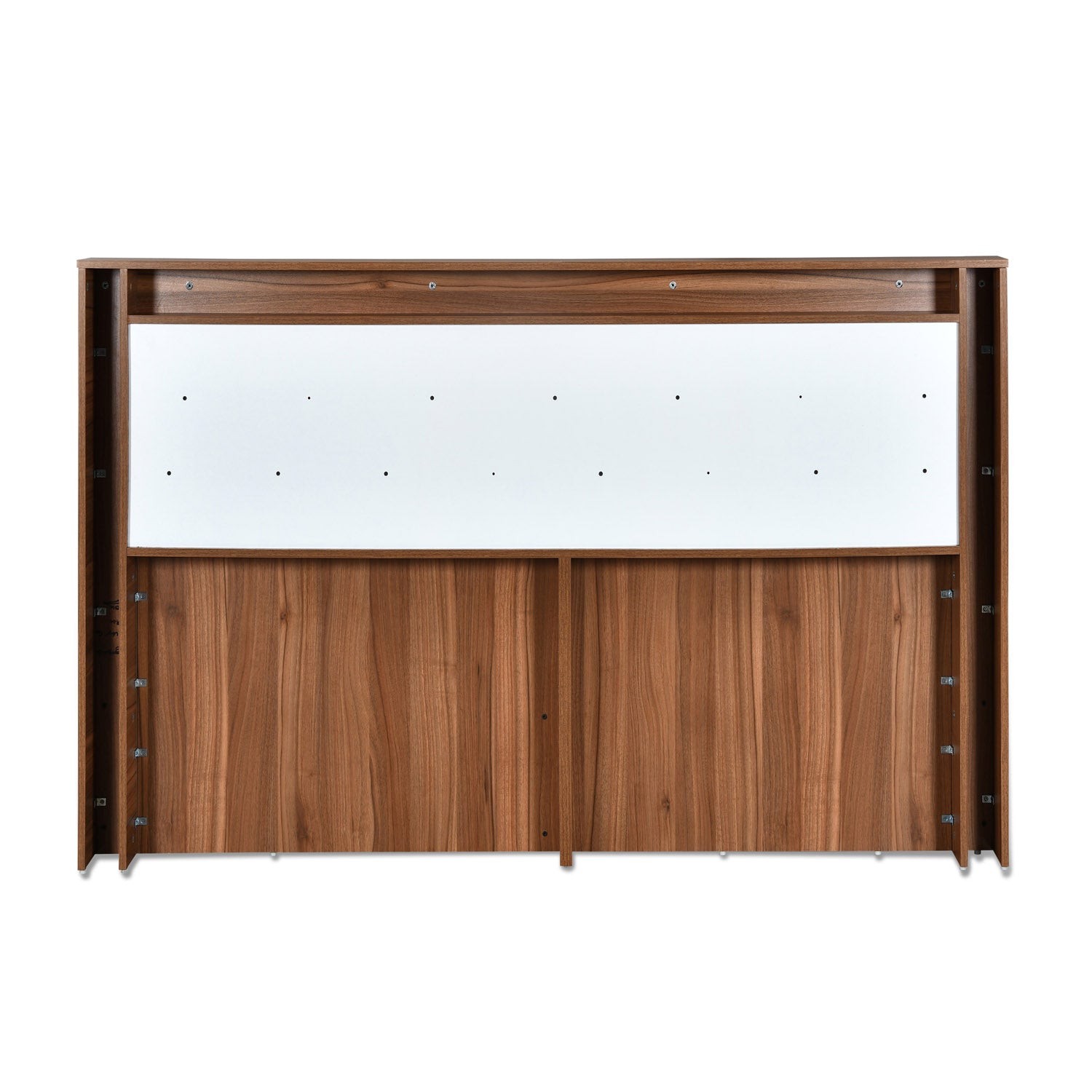 Magnus Queen Bed with Box Storage(Lyon Walnut)