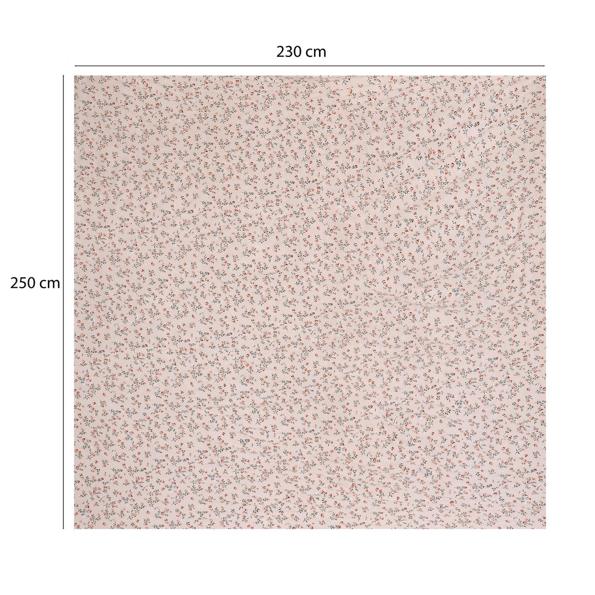Floral Polyester Queen Bedsheet with Pillow Covers- Multicolor