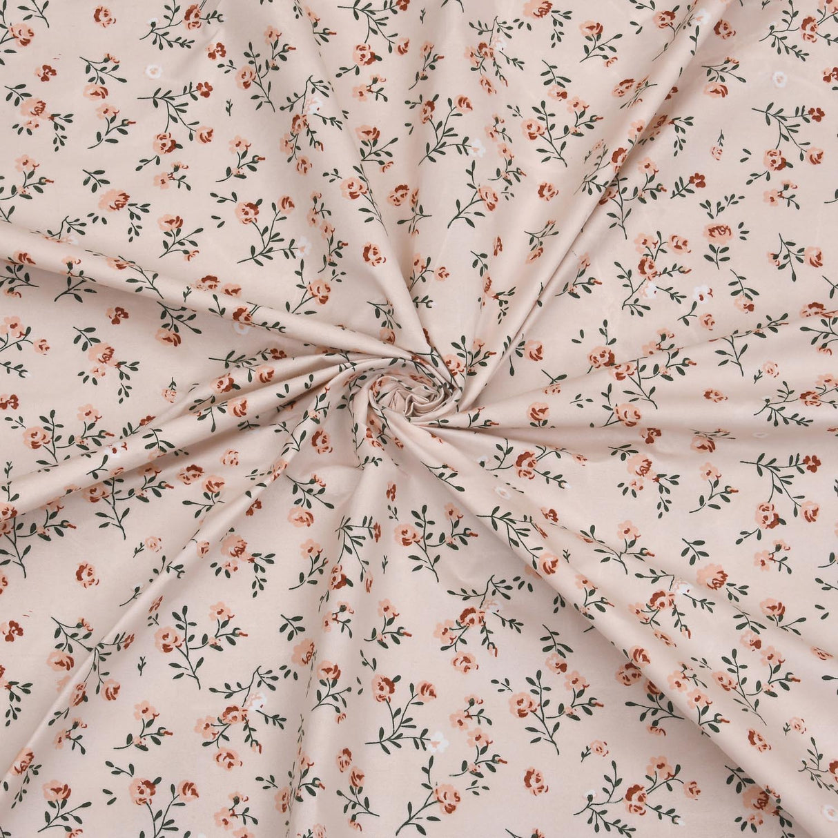 Floral Polyester Single Bedsheet with Pillow Cover- Multicolor