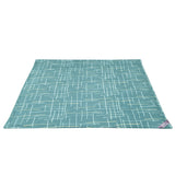 Geometric Polyester 4 Pieces Double Bedding Set (Blue)