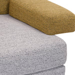 Nocta 3 Seater Fabric Sofa- Mustard and Grey