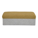 Nocta Reversible Ottoman with Storage- Mustard and Grey