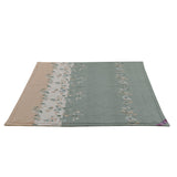 Floral Polyester 4 Pieces Double Bedding Set (Mint & Peach)