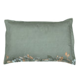 Floral Polyester 4 Pieces Double Bedding Set (Mint & Peach)