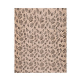 Leaves Pattern Polyester King Bedsheet with Pillow Covers- Multicolor