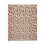 Leaves Pattern Polyester King Bedsheet with Pillow Covers- Multicolor