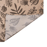 Leaves Pattern Polyester King Bedsheet with Pillow Covers- Multicolor