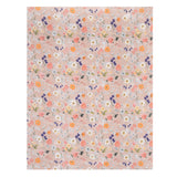 Floral Bloom Polyester King Bedsheet with Pillow Covers- Multicolor