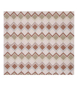 Diamond Pattern Polyester King Bedsheet with Pillow Covers- Multicolor