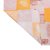 Checkered Pattern Polyester King Bedsheet with Pillow Covers- Multicolor