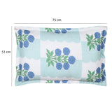 Botanica Pop Polyester Single Bedsheet with Pillow Cover- Multicolor