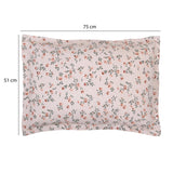 Floral Polyester Single Bedsheet with Pillow Cover- Multicolor
