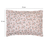 Floral Polyester Queen Bedsheet with Pillow Covers- Multicolor