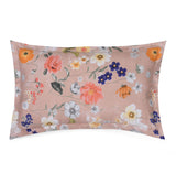 Floral Bloom Polyester King Bedsheet with Pillow Covers- Multicolor