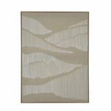 Abstract Waves Canvas Wall Painting- White
