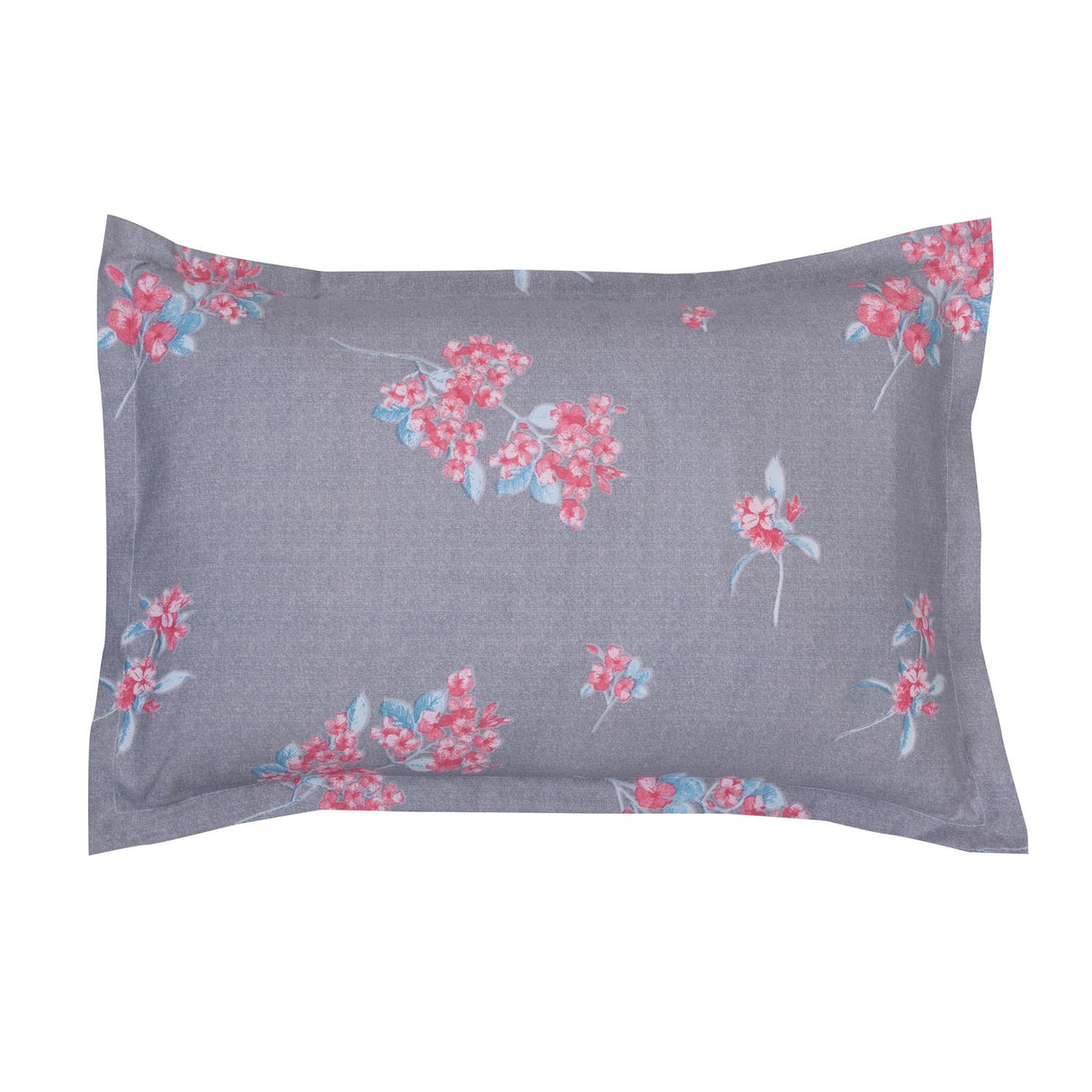 Floral Blossom Polyester King Bedsheet with Pillow Covers- Multicolor