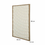 Waffle Curve Canvas Wall Painting- White