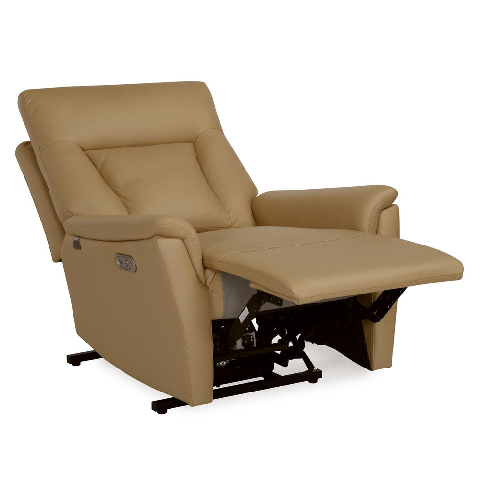Credal 1 Seater Electric Rocker Recliner Sofa- Mustard