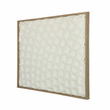 Waffle Curve Canvas Wall Painting- White