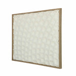 Waffle Curve Canvas Wall Painting- White
