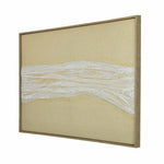 Cloth Art Canvas Wall Painting- Cream and White