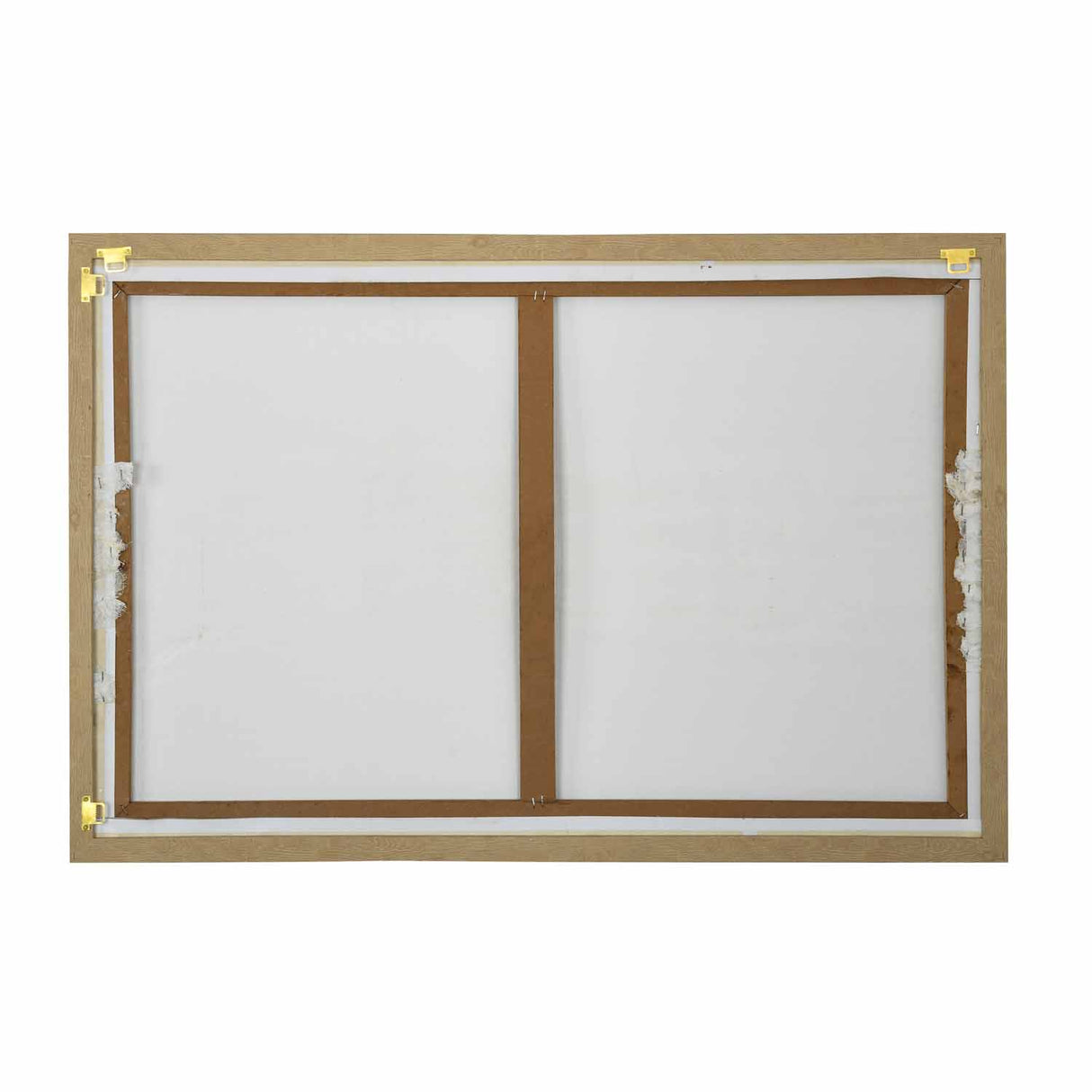 Cloth Art Canvas Wall Painting- Cream and White