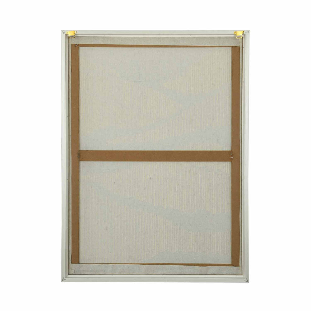 Abstract Waves Canvas Wall Painting- White