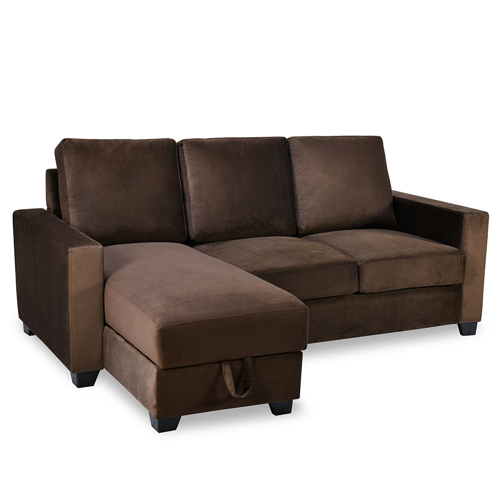 Shirley Lounger 2 Seater Sofa (Choco Brown)