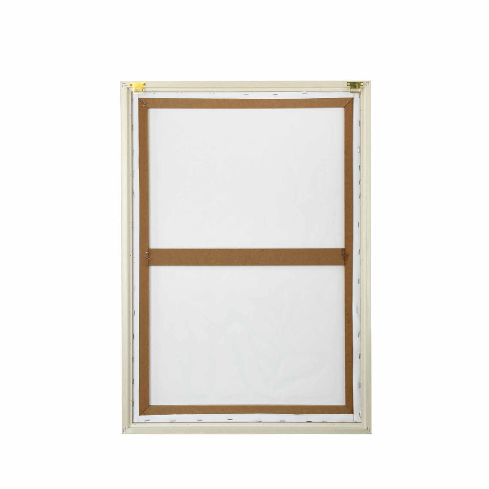 Foliage - II Canvas Painting- White and Gold