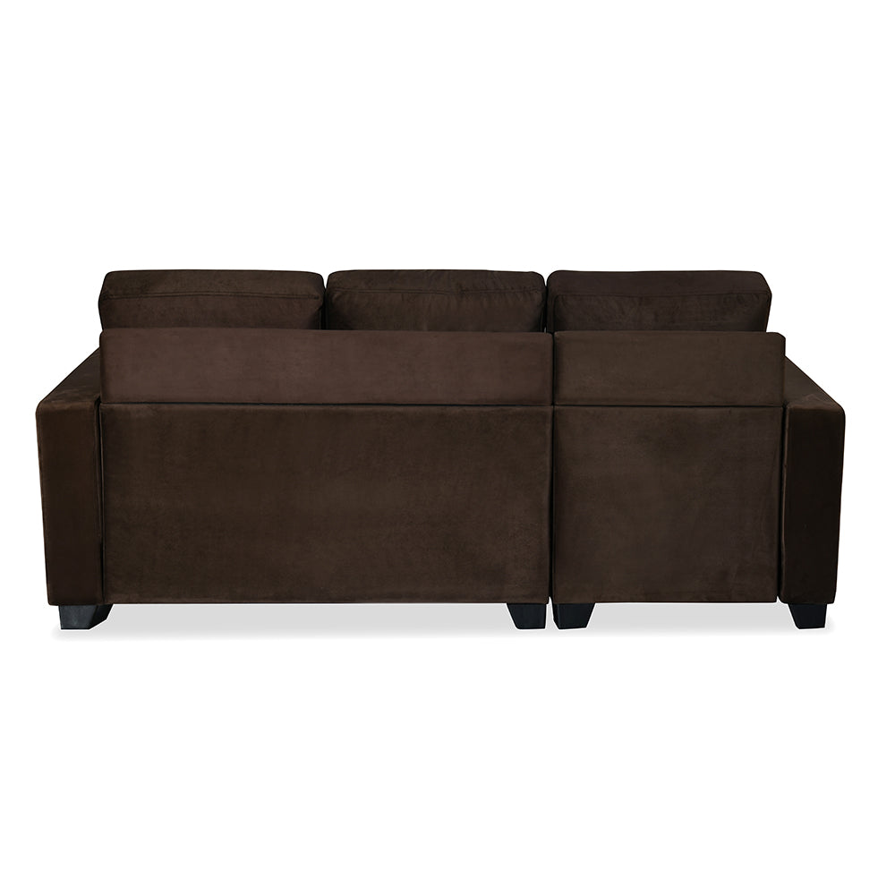 Shirley Lounger 2 Seater Sofa (Choco Brown)