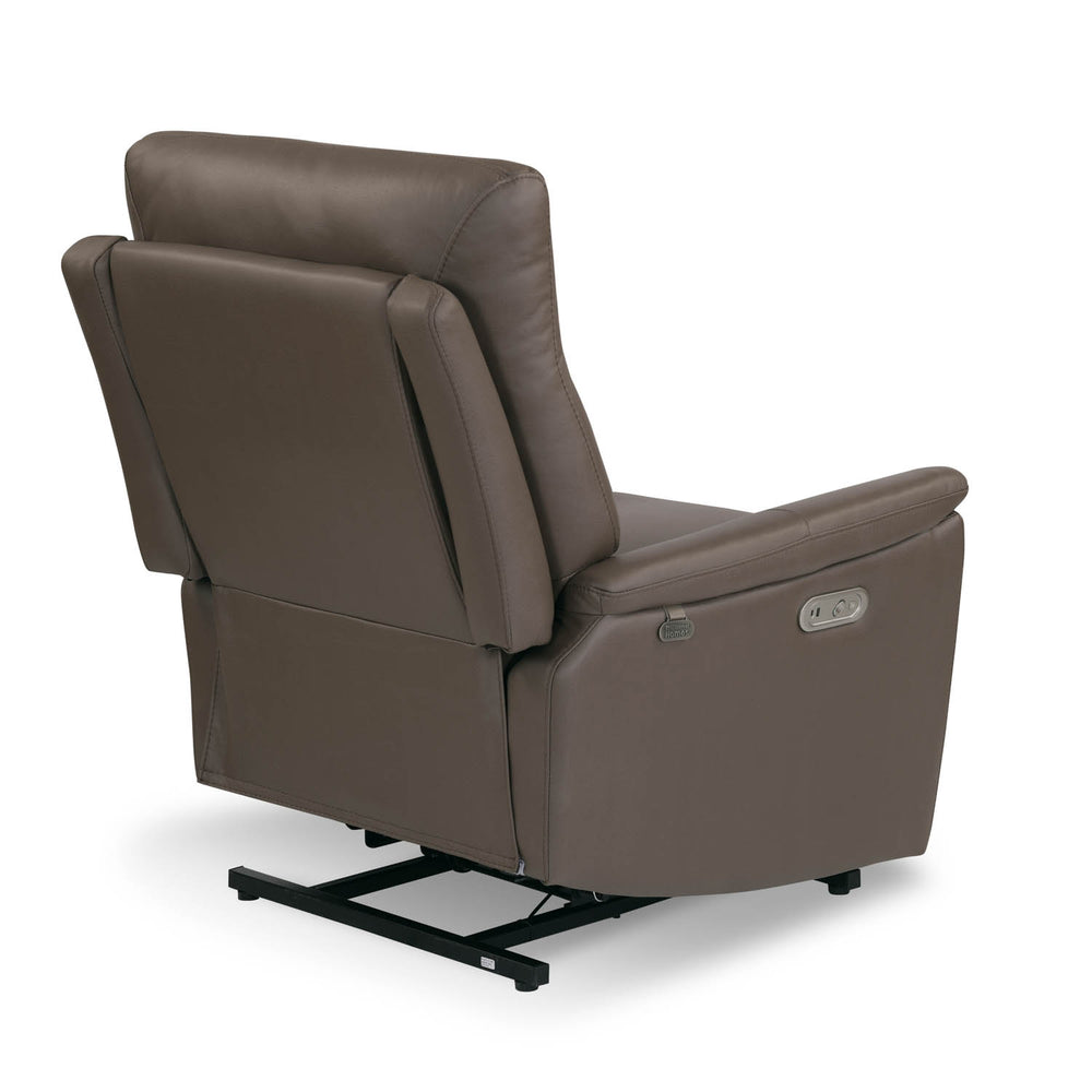 Credal 1 Seater Electric Rocker Recliner Sofa- Brown