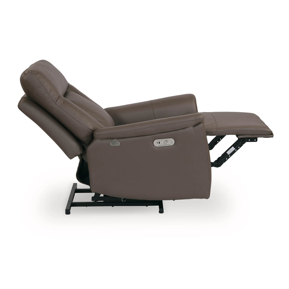 Credal 1 Seater Electric Rocker Recliner Sofa- Brown