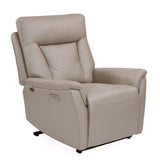 Credal 1 Seater Electric Rocker Recliner Sofa- Mocha