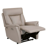Credal 1 Seater Electric Rocker Recliner Sofa- Mocha