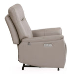 Credal 1 Seater Electric Rocker Recliner Sofa- Mocha