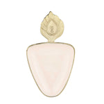 Peacock Feather Serving Platter Small- Off-white and Gold