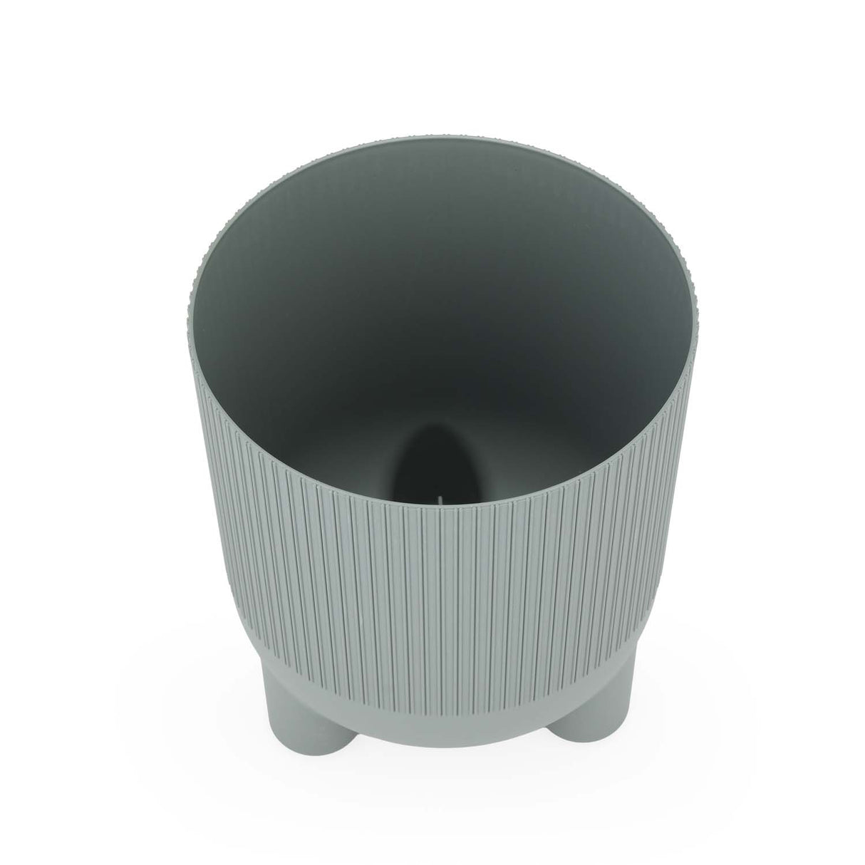Recycled Mini Fluting Planter 15cm- Green