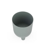 Recycled Mini Fluting Planter 15cm- Green