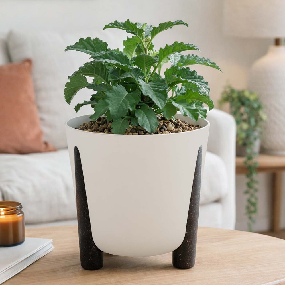 Recycled Classic Trileg Planter- Beige
