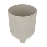 Recycled Mini Fluting Planter 15cm- Beige