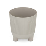 Recycled Mini Fluting Planter 19cm- Beige