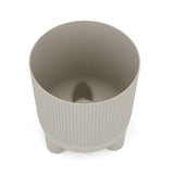 Recycled Mini Fluting Planter 19cm- Beige