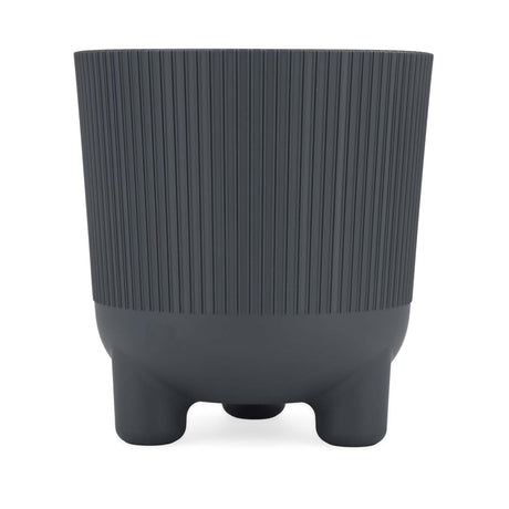 Recycled Mini Fluting Planter 19cm- Grey