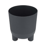 Recycled Mini Fluting Planter 19cm- Grey