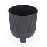 Recycled Mini Fluting Planter 19cm- Grey